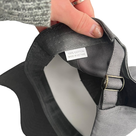 Bass Pro Shops Club Embroidered Gray Strapback Cotton Baseball Cap Hat Fishing - Picture 8 of 10